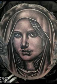 head Greek goddess tattoo pattern