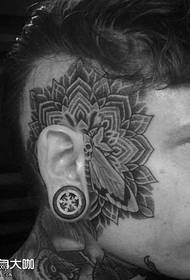 Ear tattooed tattoo pattern