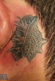 tvar speciální shell tetování vzor