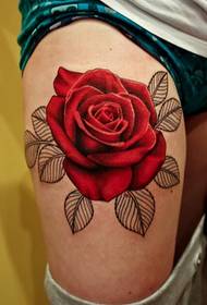 comb trend gyönyörű Rózsa tetoválás minta