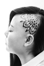 Head personality totem tattoo picture is very different