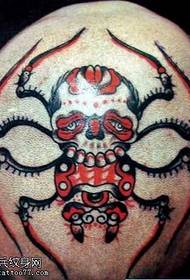 head spider tattoo pattern