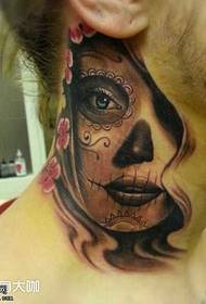 fej halál lány tetoválás minta