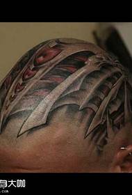 Kopf Bio Tattoo Muster