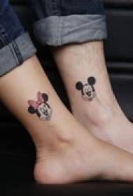 Couple Creative Leg Tattoo