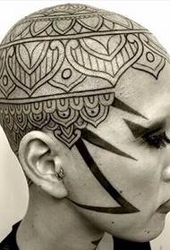 малюнок татуювання на голові Daquan 35609 - ті альтернативні татуювання на голові
