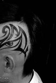 head realistic eye totem tattoo pattern