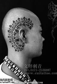 head Tibetan Brahma tattoo pattern