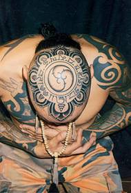 stunning head totem tattoo pattern