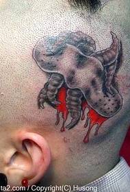 glavu krvavi mob tetovaža uzorak