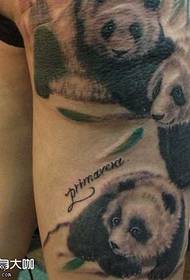 Funny Panda Tattoo Pattern