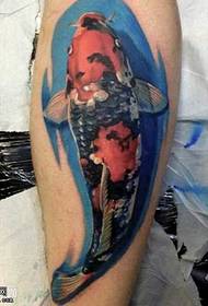 Leg squid tattoo Pattern