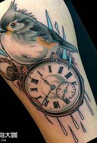 vták hodinky tetovanie vzor