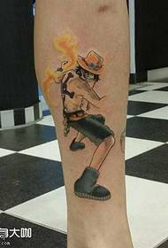 leg Ace tattoo tattoo