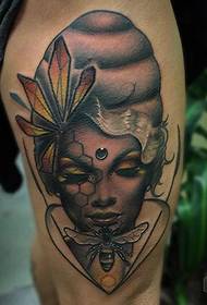 татуювання таємнича жінка жінка татуювання візерунок