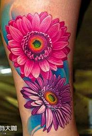 leg Flower tattoo pattern