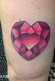 Heart Diamond Tattoo Pattern