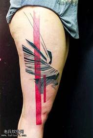 patró de tatuatge abstracte de cames