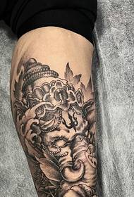 package calf new fashion baby elephant tattoo pattern