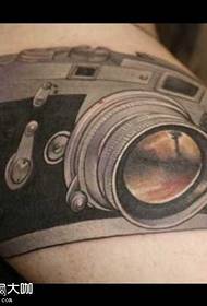 Leg camera tattoo pattern