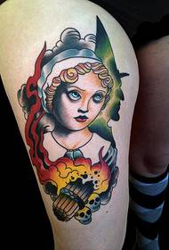 pola tato wanita wanita gaya anyar 36507 - paus warna sikil kanthi pola tato kembang