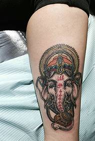 new traditional personality like a tattoo on the calf