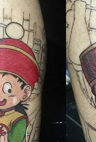 a pair of cartoon character tattoo designs for couples