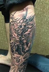kitapo zanak'omby mahazatra mainty sy fotsy pattern tattoo dragon