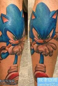 Modello di tatuaggio gamba Rockman
