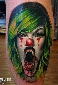 iphethini le-clown tattoo