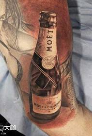 Wine Tattoo Pattern