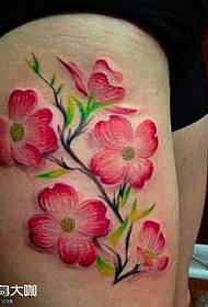kāju ziedu tetovējuma raksts