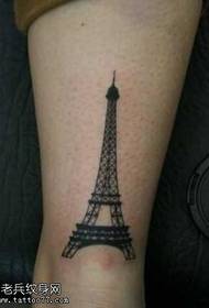 kaki Eiffel Tower totem tattoo pattern