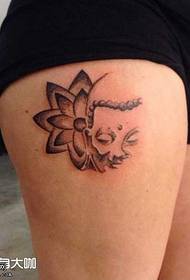 been lotus tatoo patroon