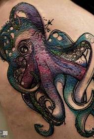 super personality octopus tattoo pattern
