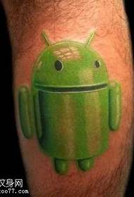 Android Jumping Tattoo Pattern