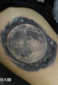 Leg Universe Planet Tattoo Patroon