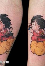 leg Child Dragon Ball Tattoo Pattern