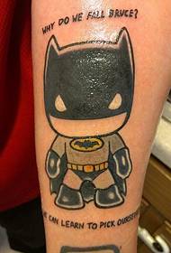 ntxim hlub dub Batman tattoo daim duab ntawm lub plab hlaub