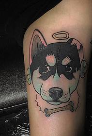 cute color puppy tattoo pattern personality interesting