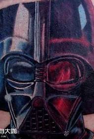 Modello di tatuaggio di gamba Star Wars maschera