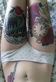 female thighs all kinds of sexy tattoo patterns