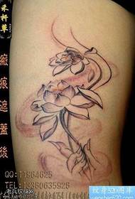 Hankak bergamota Lotus tatuaje eredua