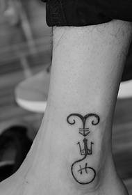 bosé nohy malé Totem Tattoo Tattoo Personality Low-key