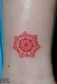 perna fermoso patrón de tatuaxe tótem