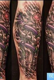 patrón de tatuaje de brazo de pierna