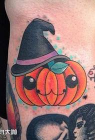 Halloween Pumpkin Tattoo Pattern