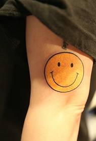 hyvät jalka hymy tatuointi tatuointi on erittäin söpö