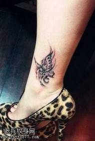 Leg Butterfly Tattoo Pattern