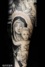 Noge vzorca tetovaže Virgin Child